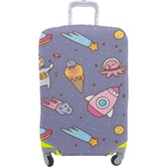 Outer-space-seamless-background Luggage Cover (large) by Salman4z