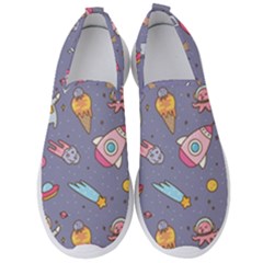 Outer-space-seamless-background Men s Slip On Sneakers by Salman4z