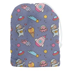 Outer-space-seamless-background Drawstring Pouch (3xl) by Salman4z