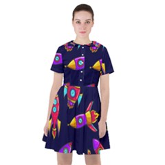 Space-patterns Sailor Dress by Salman4z