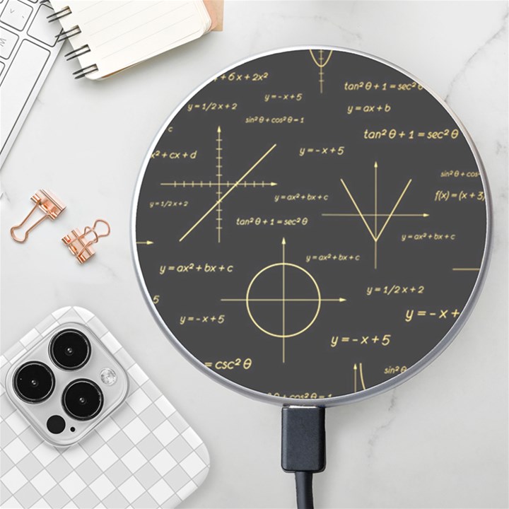 Abstract-math Pattern Wireless Fast Charger(White)