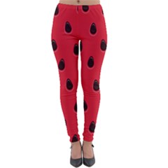 Seamless-watermelon-surface-texture Lightweight Velour Leggings