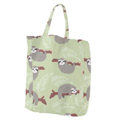 Sloths-pattern-design Giant Grocery Tote by Salman4z