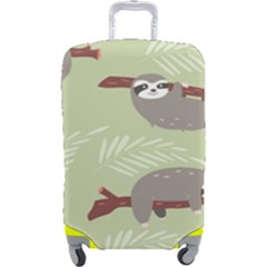 Sloths-pattern-design Luggage Cover (large) by Salman4z