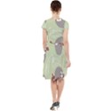 Sloths-pattern-design Cap Sleeve Midi Dress View2