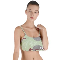 Sloths-pattern-design Layered Top Bikini Top  by Salman4z