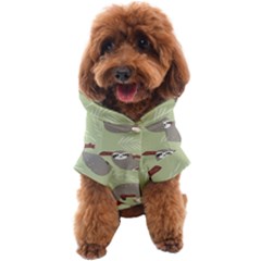 Sloths-pattern-design Dog Coat by Salman4z