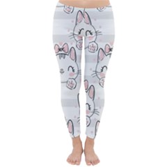 Cat-with-bow-pattern Classic Winter Leggings by Salman4z