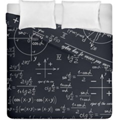 Mathematical-seamless-pattern-with-geometric-shapes-formulas Duvet Cover Double Side (king Size) by Salman4z