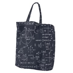 Mathematical-seamless-pattern-with-geometric-shapes-formulas Giant Grocery Tote by Salman4z