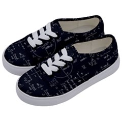 Mathematical-seamless-pattern-with-geometric-shapes-formulas Kids  Classic Low Top Sneakers by Salman4z