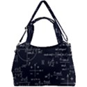 Mathematical-seamless-pattern-with-geometric-shapes-formulas Double Compartment Shoulder Bag View1