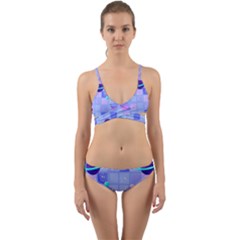 Seamless-pattern-pastel-galaxy-future Wrap Around Bikini Set by Salman4z