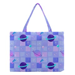 Seamless-pattern-pastel-galaxy-future Medium Tote Bag by Salman4z