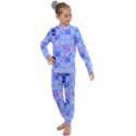 Seamless-pattern-pastel-galaxy-future Kids  Long Sleeve Set  View1