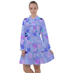 Seamless-pattern-pastel-galaxy-future All Frills Chiffon Dress by Salman4z