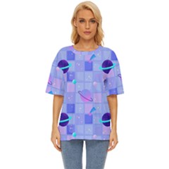 Seamless-pattern-pastel-galaxy-future Oversized Basic Tee by Salman4z