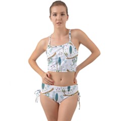 Pattern-sloth-woodland Mini Tank Bikini Set by Salman4z