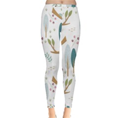 Pattern-sloth-woodland Inside Out Leggings by Salman4z