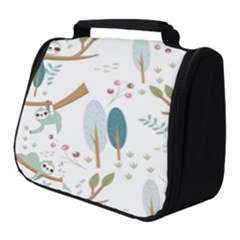 Pattern-sloth-woodland Full Print Travel Pouch (small) by Salman4z