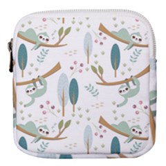 Pattern-sloth-woodland Mini Square Pouch