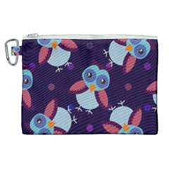 Owl-pattern-background Canvas Cosmetic Bag (xl) by Salman4z