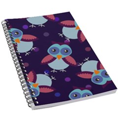 Owl-pattern-background 5 5  X 8 5  Notebook by Salman4z