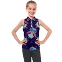 Owl-pattern-background Kids  Sleeveless Polo Tee View1