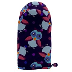 Owl-pattern-background Microwave Oven Glove