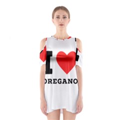 I Love Oregano Shoulder Cutout One Piece Dress by ilovewhateva