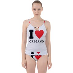 I Love Oregano Cut Out Top Tankini Set by ilovewhateva