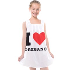 I Love Oregano Kids  Cross Back Dress by ilovewhateva