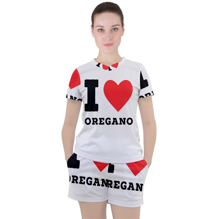 I love oregano Women s Tee and Shorts Set