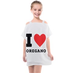 I Love Oregano Kids  One Piece Chiffon Dress by ilovewhateva