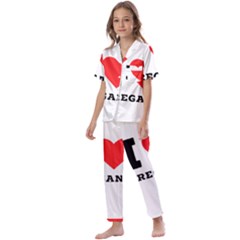 I Love Oregano Kids  Satin Short Sleeve Pajamas Set by ilovewhateva