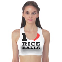 I Love Rice Balls Sports Bra by ilovewhateva