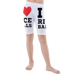 I Love Rice Balls Kids  Mid Length Swim Shorts by ilovewhateva