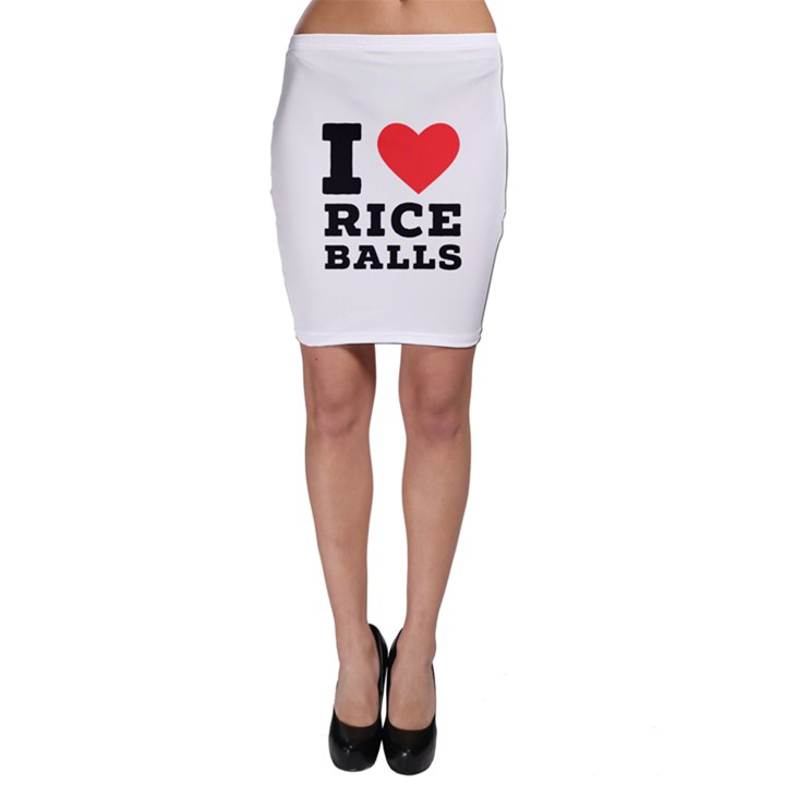 I love rice balls Bodycon Skirt