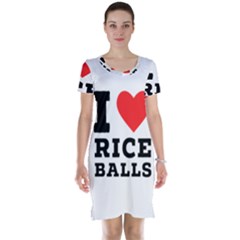 I Love Rice Balls Short Sleeve Nightdress by ilovewhateva