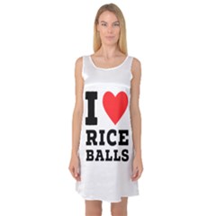 I Love Rice Balls Sleeveless Satin Nightdress by ilovewhateva