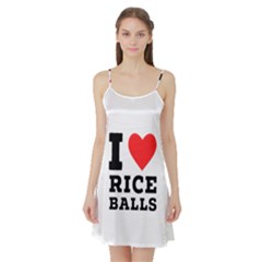 I Love Rice Balls Satin Night Slip by ilovewhateva