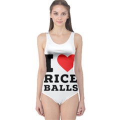 I Love Rice Balls One Piece Swimsuit by ilovewhateva