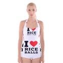 I love rice balls Boyleg Halter Swimsuit  View1