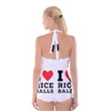 I love rice balls Boyleg Halter Swimsuit  View2