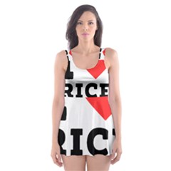 I Love Rice Balls Skater Dress Swimsuit by ilovewhateva