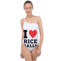 I Love Rice Balls Classic One Shoulder Swimsuit by ilovewhateva