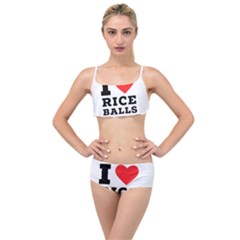 I Love Rice Balls Layered Top Bikini Set by ilovewhateva