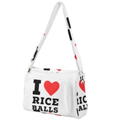 I Love Rice Balls Front Pocket Crossbody Bag