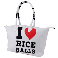 I Love Rice Balls Canvas Shoulder Bag by ilovewhateva