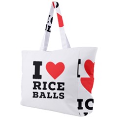 I Love Rice Balls Simple Shoulder Bag by ilovewhateva